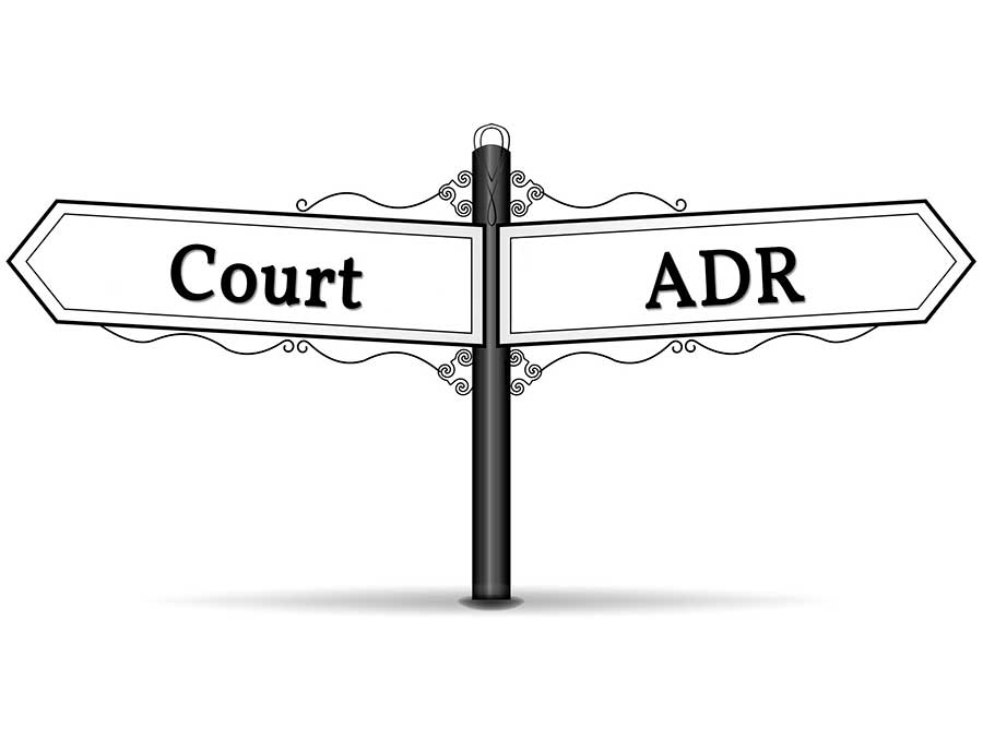 court mediation waymark isolated on the white background vertical vector illustration